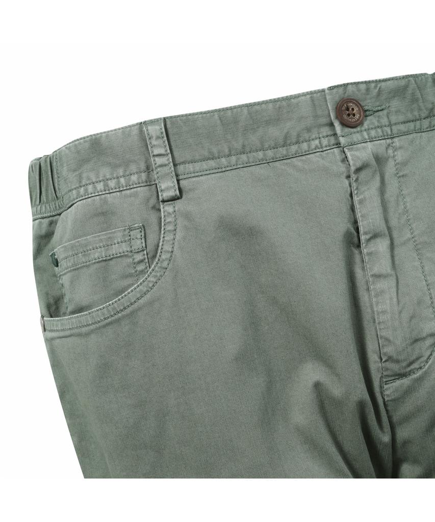 BRENTWOOD [Selection] Однотонные брюки, окрашенные в готовом виде Brpam26811Grx