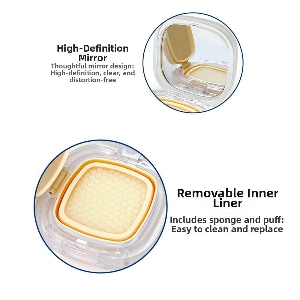 15g Cosmetic Container Portable Makeup Case New Empty Air Cushion Box  For BB Cream Foundation