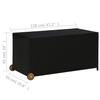 VidaXL Boîte de Rangement de Jardin Coffre de Rangement Boîte à Coussins Patio Terrasse Extérieur Noir 120x65x61 cm Résine 310089