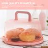 Cake Box Container Round Holder Clear Plates Protective Cover Paper Cup Carrier