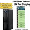 Корпус Power Bank 20000 мАч на 8 аккумуляторов 18650, Быстрая зарядка 25 Вт, Съемный корпус Power Bank, Держатель для аккумуляторов, Работает со всеми смартфонами