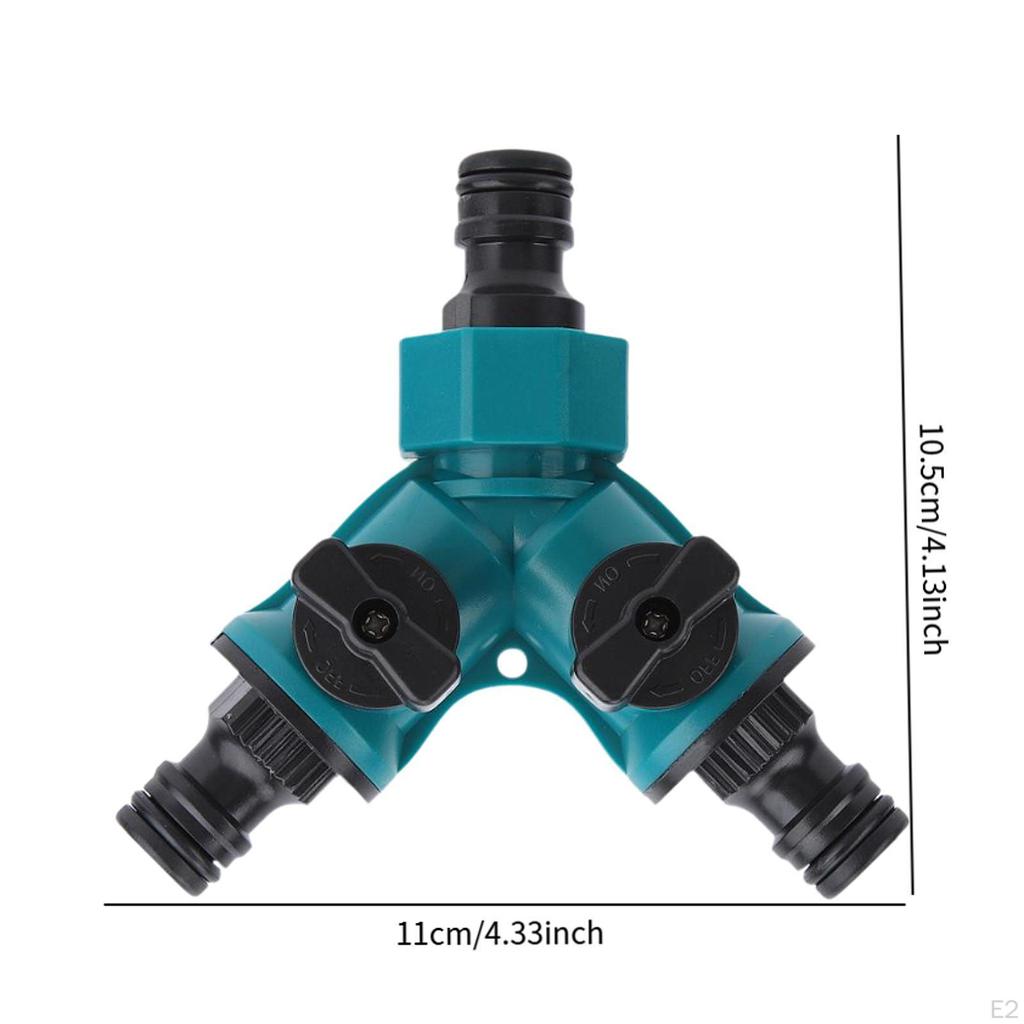 3-ходовой разветвитель шланга, разветвитель крана Y 2-клапанный садовый соединитель с