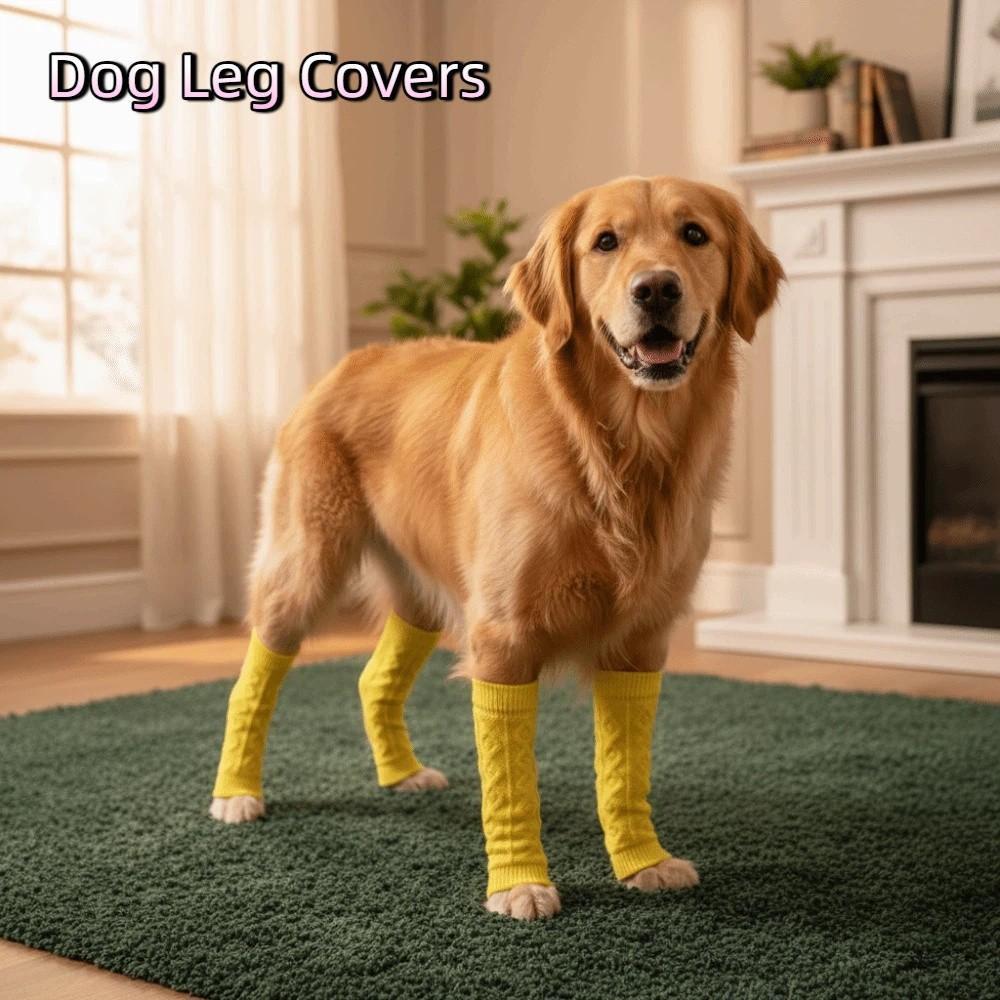 Anti-fouling Warm Pet Elbow Protector Anti-dirty Elastic Dog Leg Covers Comfortable Knitted Dog Leg Warmer Sports Sheath