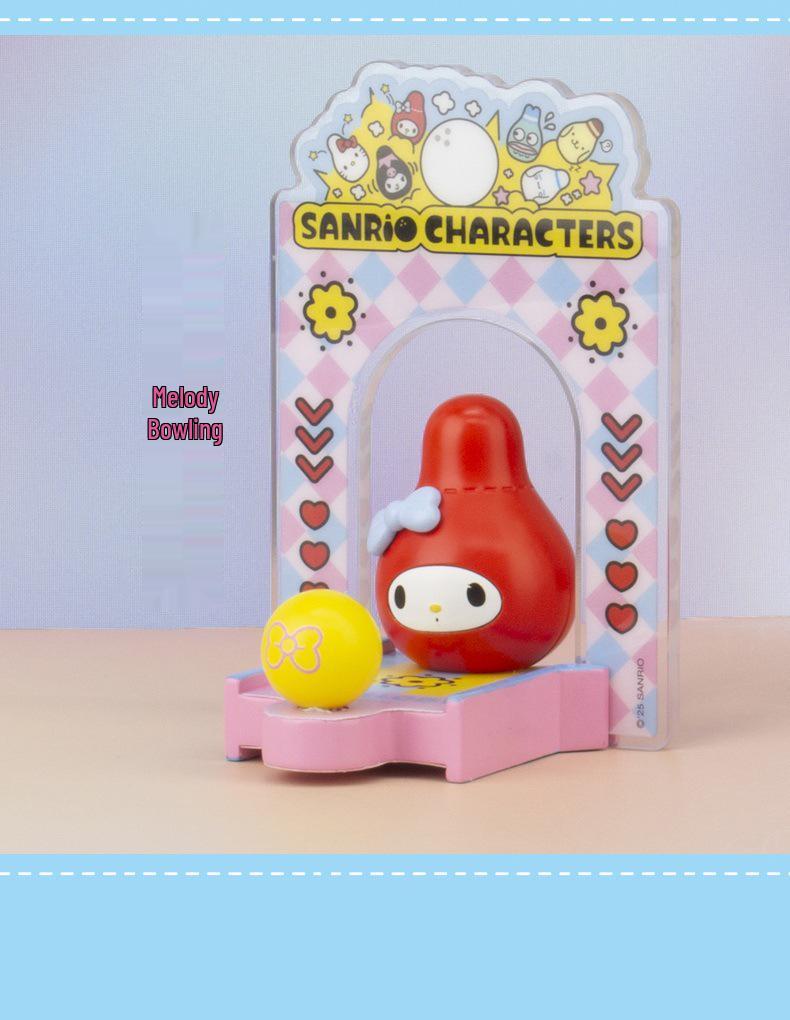 Семейный боулинг-клуб Sanrio Игрушка-фигурка из слепого пакета и настольное украшение