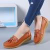 Fashion Women Flats Ballet Shoes Summer Genuine Leather Loafers Breathable Moccasins Women Boat Shoes Ballerina Ladies Casual Shoes