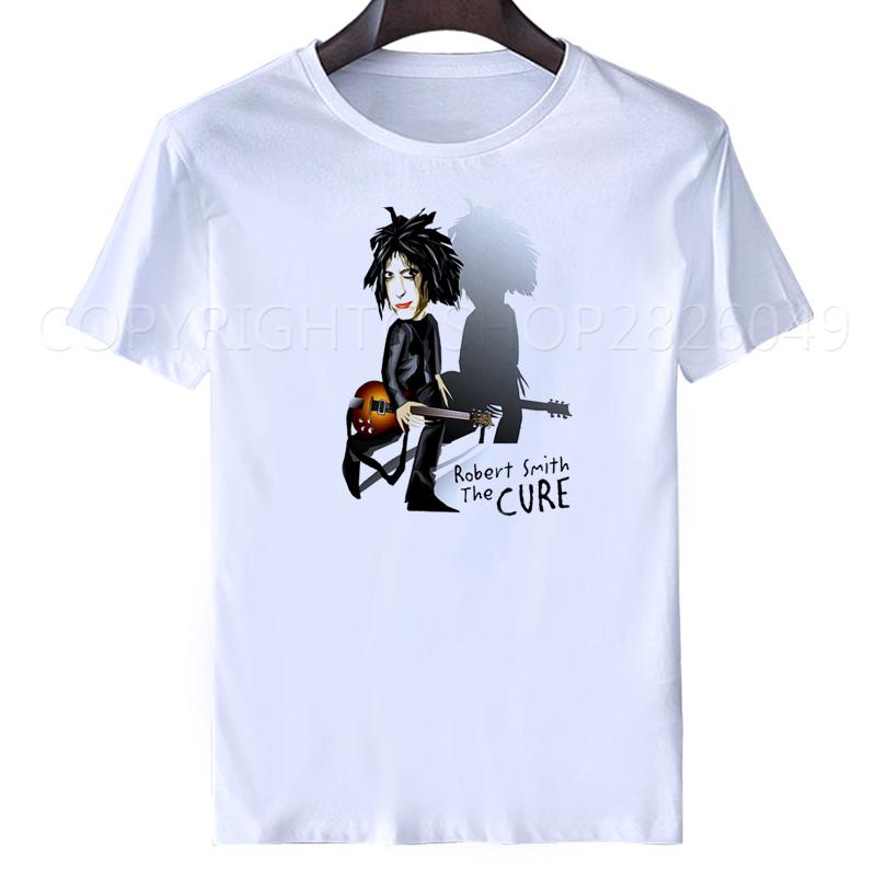 Men Tops The Cure T Shirts Men Casual Men Robert Smith T Shirts Short Sleeve