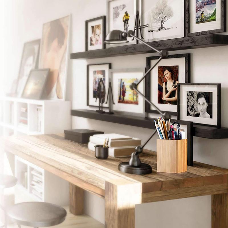 Многофункциональный домашний кабинет, офис, бамбуковые держатели для ручек, настольный органайзер, настольный органайзер для хранения карандашей, канцелярские принадлежности