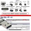 Cablecc Up Angled USB Male to Male Data Flat Slim FPC Cable 90 Degree for FPV Disk Scanner Printer 200CM 2.0 Type-A Type-A & & &