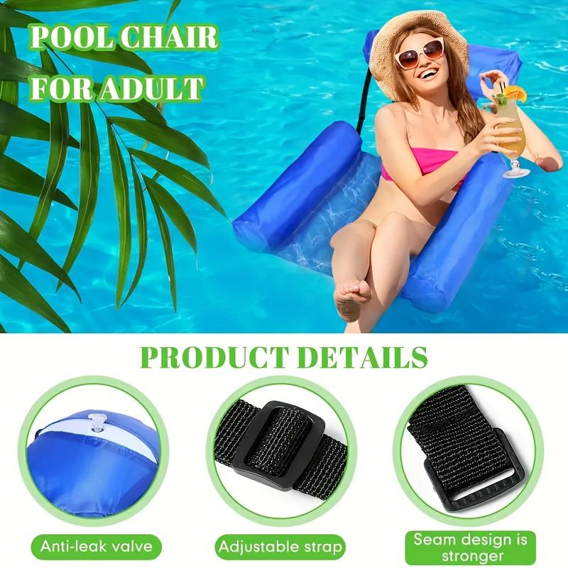 Надувной гамак Blue Water - шезлонг для взрослых у бассейна, материал ПВХ, удобный и прочный для плавания, отдыха и отдыха на природе