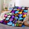 3D B-Blox Fruit Cartoon Game Gift Blanket,Soft Throw Blanket for Home Bedroom Bed Sofa Travel Picnic Office Cover Kids
