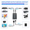 NK-L008 SDI-to-DP Video Converter with Loop-Through Output Driver-Free Supports SD/HD/3G-SDI Signals 1080p HD BNC-to-DP Display Adapter USB-Power