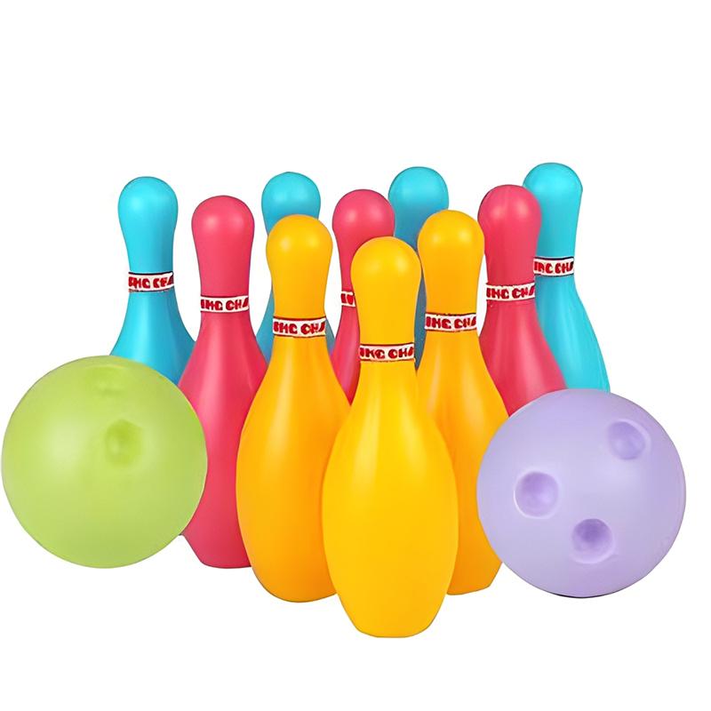 Mini Bowling Set Color/white Bowling Games Party Favors Gifts Summer Outdoor Sports Indoor Exercise Ball Gutterball Funny TMZ
