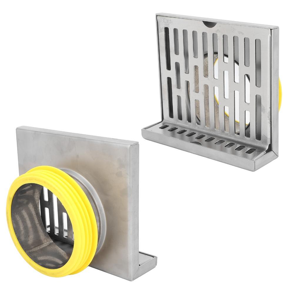 Right Angle Design Corner Floor Drain 304 Stainless Steel Wall Corner Drain Laundry Room