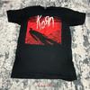 Футболка группы Korn Черная Мужская Размер Medium Монтаж Хлопок винтажная Стиранный Топ Для Повседневной Носки Дышащий Повседневный