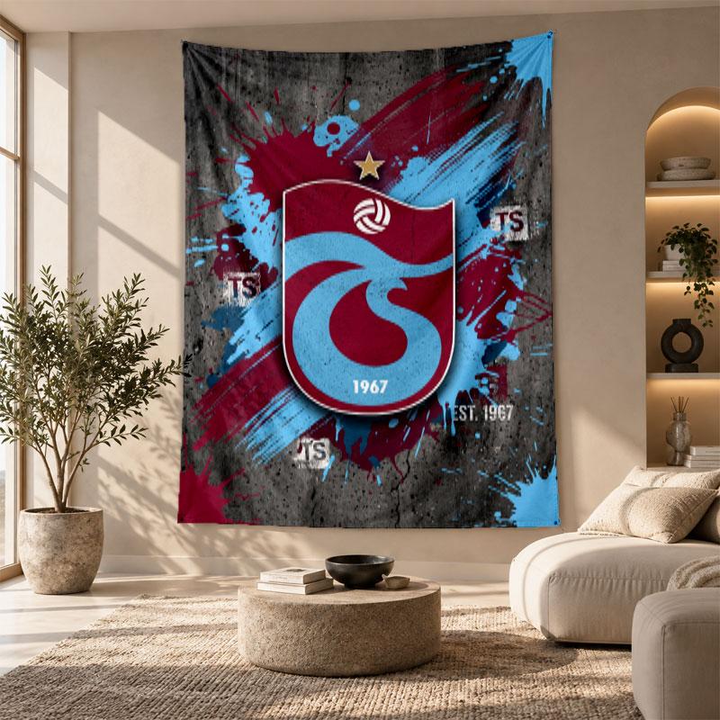 Decorative Tapestry,Trabzonspor FC Printed Wall Art, Lightweight Wall Hanging For Bedroom Background