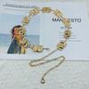 Stylish Metal Waist Chain With Irregular Design For Women Office And Casual Looks