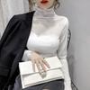 Sexy Women T Shirt See Through Transparent  Tops Long Sleeve Sheer Slim Ladies Turtleneck T-Shirt New Arrival Women Pullover