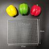Прямоугольная квадратная сетка для барбекю из нержавеющей стали 304 Сетка для гриля Антипригарный коврик для выпечки Часть для гриля на открытом воздухе Решетки Сетки для аэрофритюрницы Приготовление