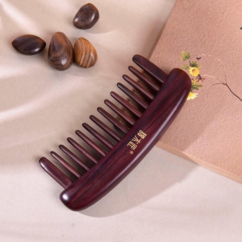 Tan Mujiang Natural Rosewood Massage Comb