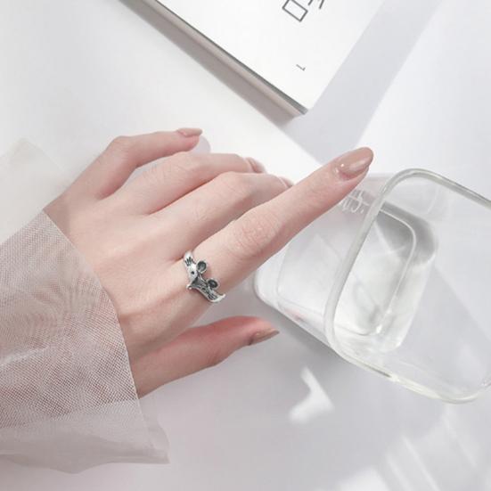 Женское кольцо в виде крысы, винтажные ювелирные изделия, регулируемое кольцо на палец для вечеринки, банкета, выпускного вечера