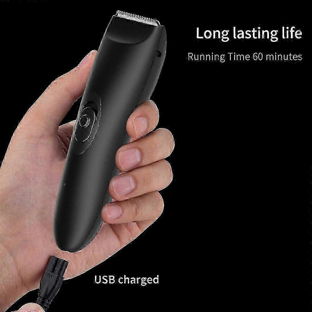 Waterproof Electric Groin Hair Trimmer for Men, Body Groomer & Ball Shaver