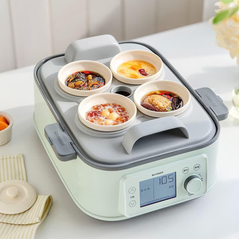 Buydeem Ceramic Stew Pot with Steaming Rack
