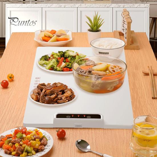 Электрический подогреваемый поднос с регулируемой температурой, складная конструкция, быстрый нагрев, подогреватель еды, подставка под столовые приборы