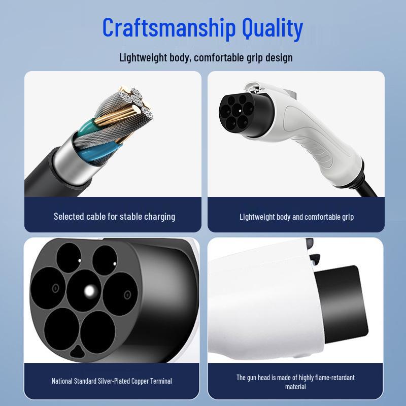 Портативное домашнее зарядное устройство для электромобилей - 16А/32А, 3,5/7 кВт, заземление не требуется