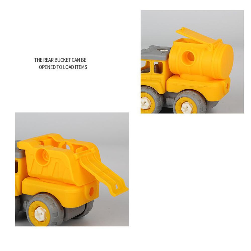 5 In 1 Take Apart Robots Trucks Vehicle DIY Construction Truck Toys Fire Engine Toy Screw Build Car Robot Toy for Boy Kids Gift