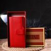 Вертикальный Женский кошелек из натуральной кожи CANPELLINI Wallet 21640 Красный