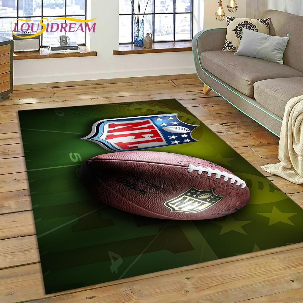 Американский футбол N-NFL Знак Регби Геймер Ковер Ковер для Гостиной Спальни Декор, Напольный Коврик Нескользящий Декор для Дивана Придверный Коврик