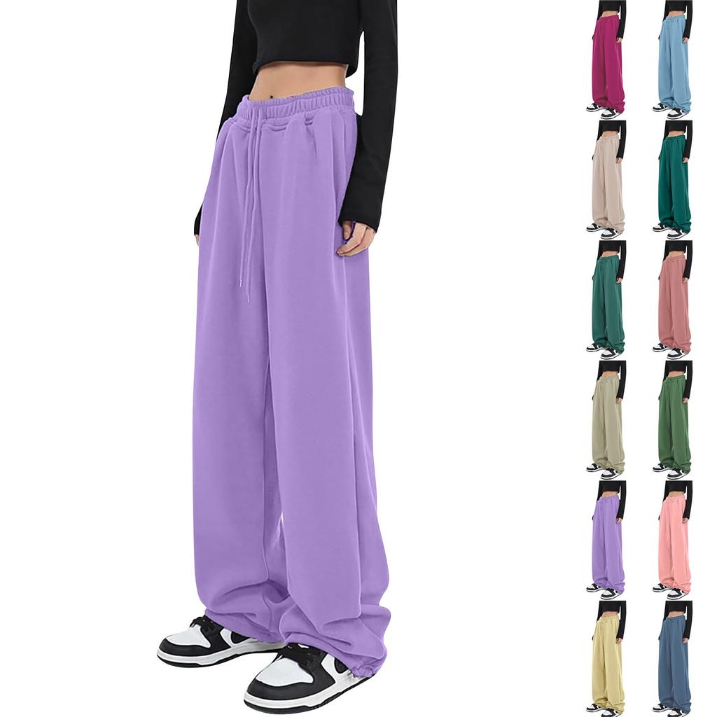 New Loose Fashion Sports Pants Trendy Wide-Leg Pants Trousers