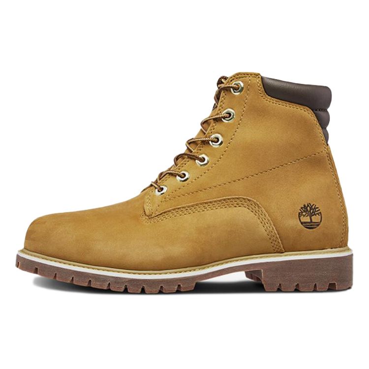 Timberland Waterville Breathable Waterproof Comfortable Versatile Short Boots Men Boots Wheat 37578