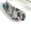 Great GUCCI Bangle Cat head Double G Le Marche des Merveilles Silver Turquoise Red Used