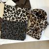 Lightweight Imitation Wool Scarf Korean Style Winter Shawl Fashion Leopard Print Scarf  Gift