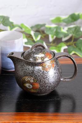 Чайник Стильная столовая посуда Кутани Керамический горшок Kinkazume Керамика Бренд Японская столовая посуда Сделано в Японии В комплекте с сеткой для заваривания чая