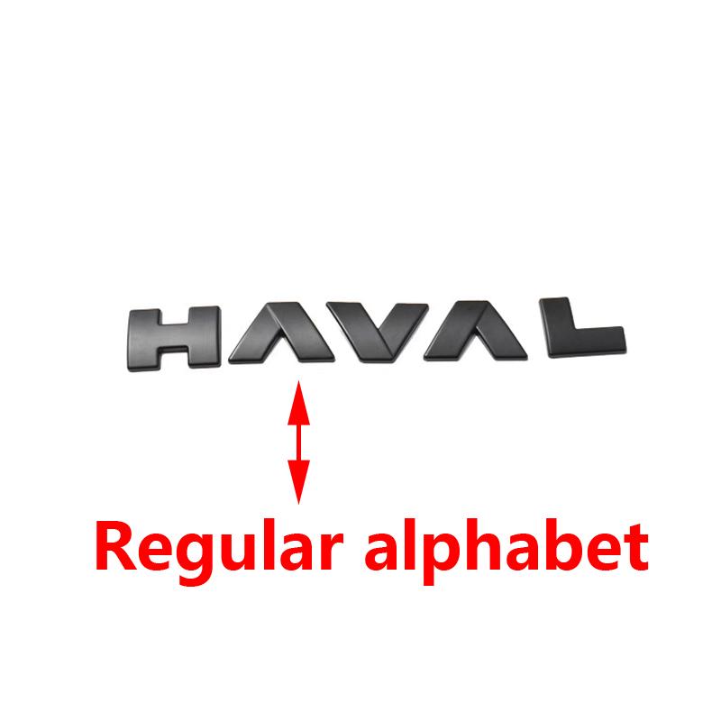 Для Haval H6 GT логотип Автомобильная передняя решетка Черные логотипы Эмблемы для GWM Great Wall Поколение Haval H6 GT