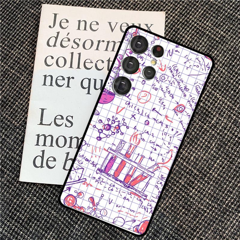 Science Chemistry Formulas Case For Samsung Galaxy S25 Ultra S20 S21 S22 S23 S24 Ultra S9 S10 Plus S25 FE Back Cover
