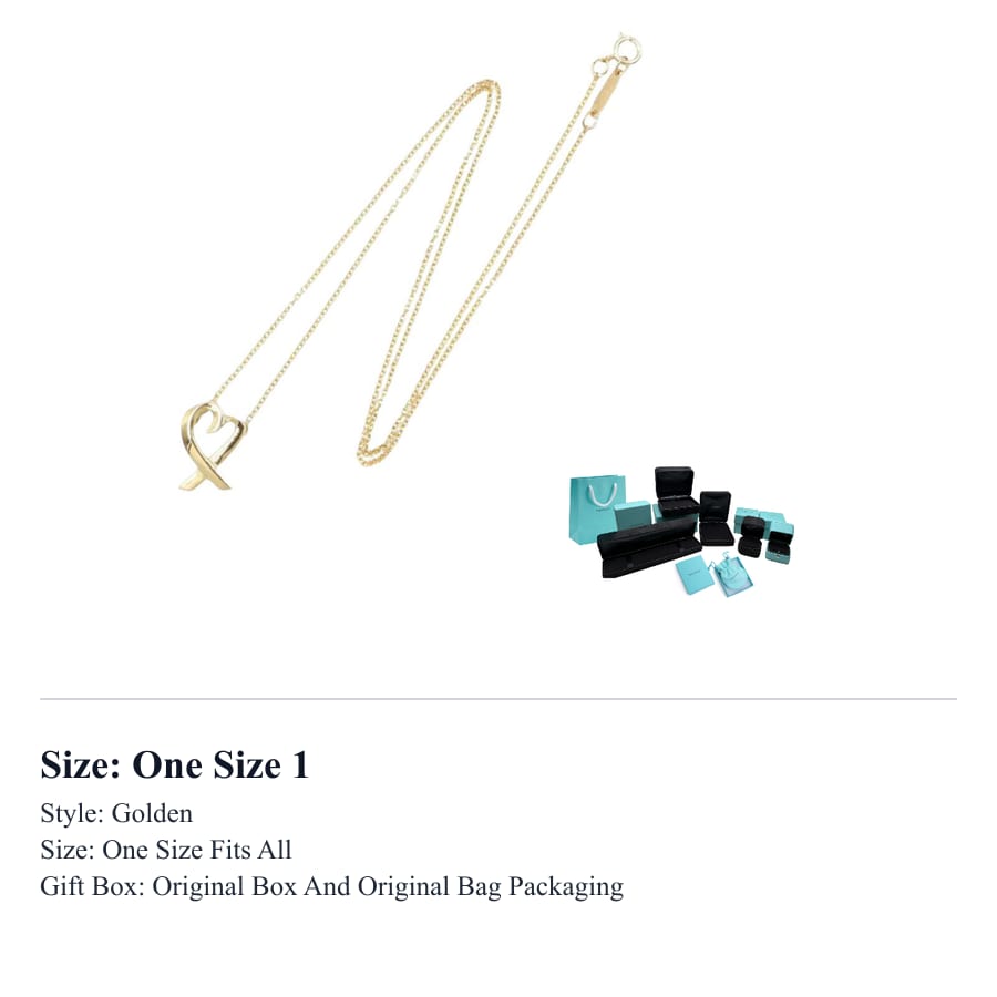 TIFFANY & CO. 18K Gold Necklaces Women's Gold 1055697