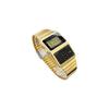 Casio Data Bank DBC-611G-1 Digital Watch Men's Gold Black Stainless Steel