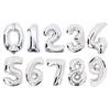 16 32 Inch Big Foil Helium Number Balloon 0-9 Figures Birthday Party Decorations Kid Wedding Balloon