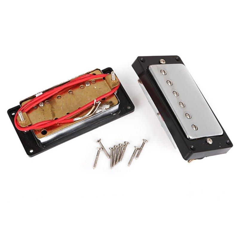 1 комплект хромированного звукоснимателя хамбакера для замены Gibson Les Paul