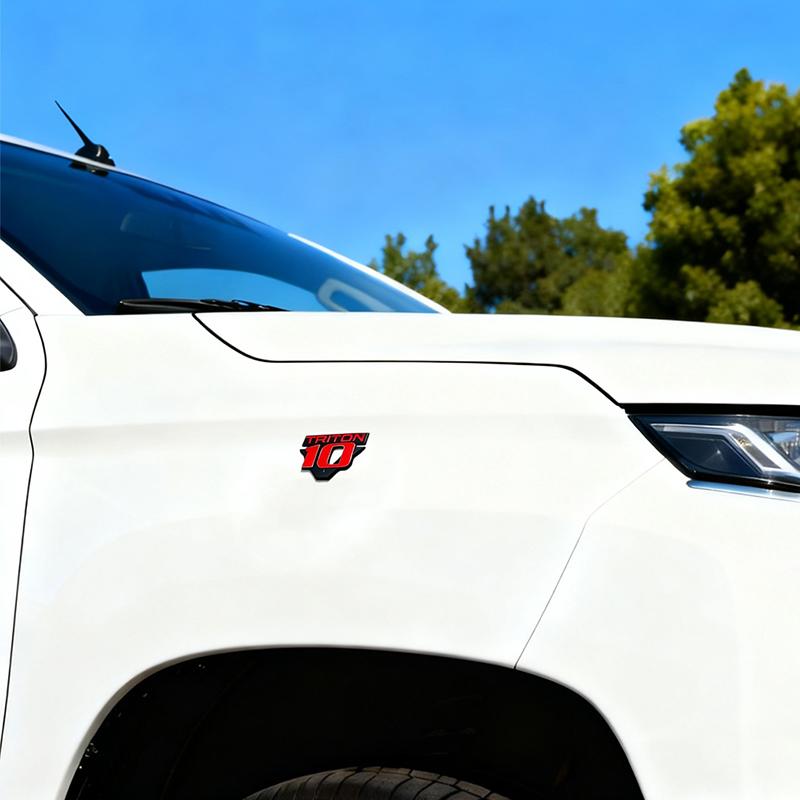 1X 3D Металлический Стайлинг Автомобиля V10 Triton Объем Двигателя Логотип Крыло Багажник Задняя Наклейка Эмблема Значок Стикер