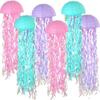 2pcs Foldable Ocean Theme Lantern Paper Mermaid Paper Lantern Rainbow Jellyfish Lantern  Wedding