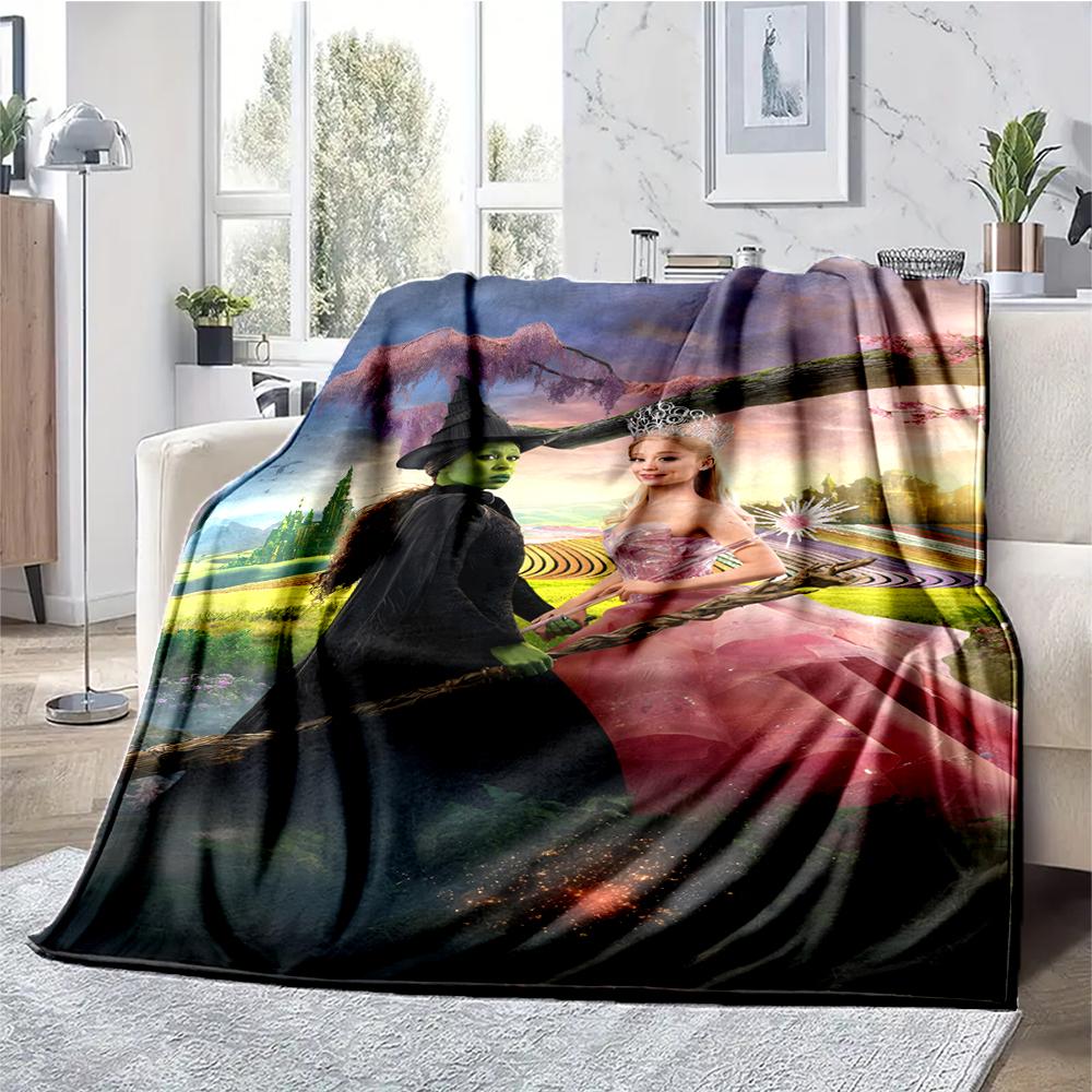 Wicked Theme Printed Blanket - Perfect for Couch, Bed, Travel & Outdoor Use | Machine Washable, Cozy & Durable.