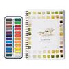 Yousheng Watercolor Workbook 24 Colors Watercolor Painting Set with Brushes Spiral-Bound Water Coloring Book Art Craft Gifts for Beginners