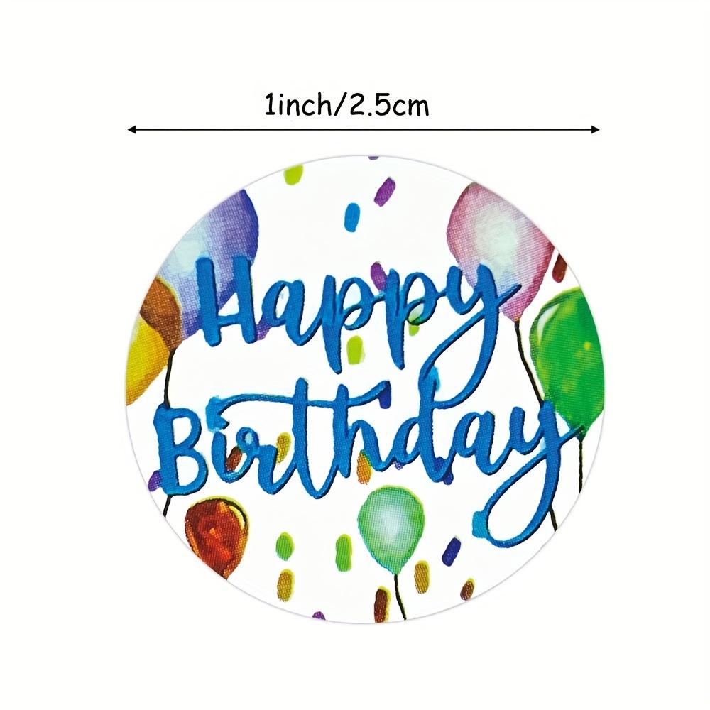 500pcs Birthday Gift Decoration Tags Happy Birthday Stickers Seal Tags Gift Wrap Scrap Stickers