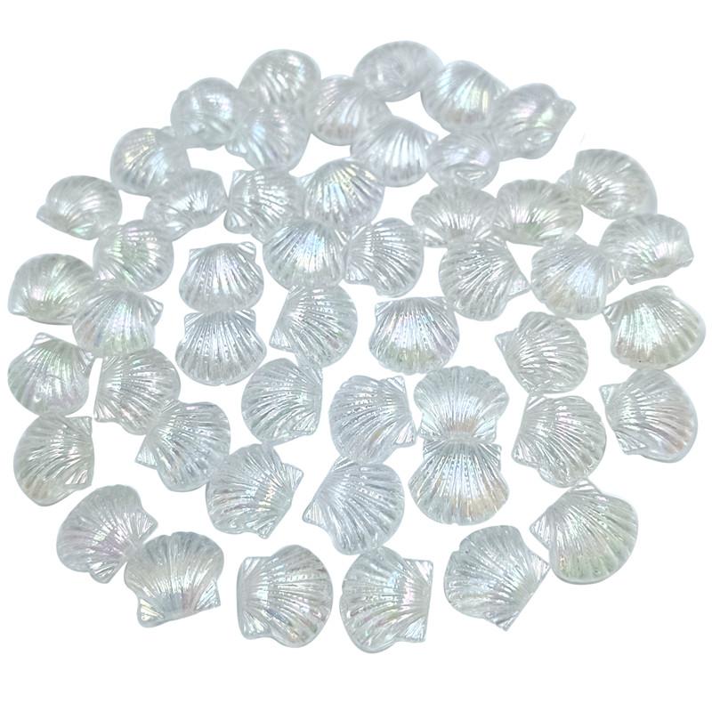 20Pcs Acrylic Ocean Style Jewelry Beads AB Shell Loose Beads DIY Necklace Handmade Accessories