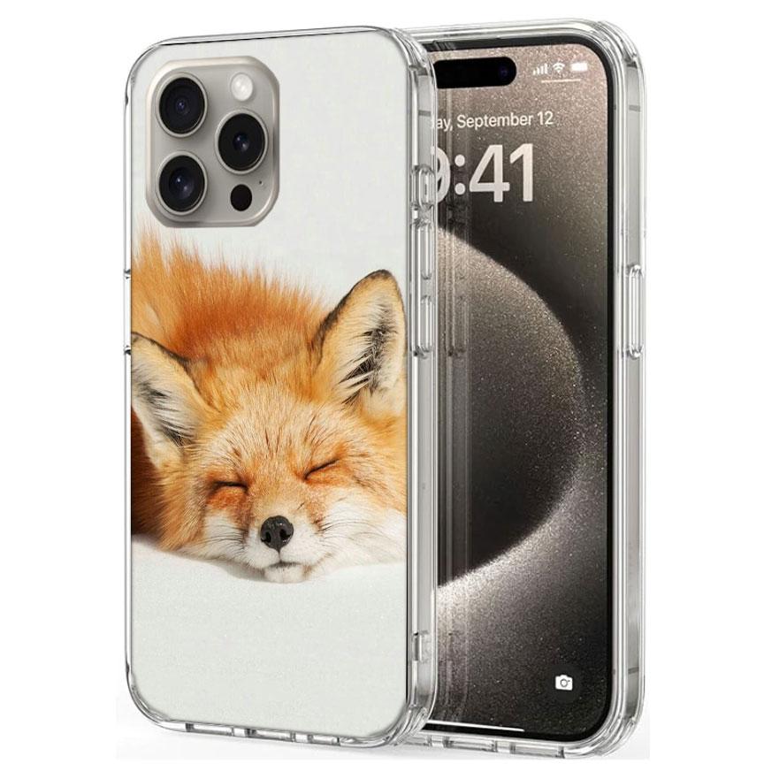The Red Fox in Winter Ice and Snow Cases Phone Case For Iphone 17E 16E 17 Air 16 Pro Max 15 Pro 14 Plus 11 13 12 Mini Cover Case