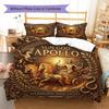 Apollo, the sun god Pattern Bedding Quilt Set Quilt Cover Pillowcase Home Decoration Birthday Gift (1 * duvet cover + 2 * pillowcase, without core)